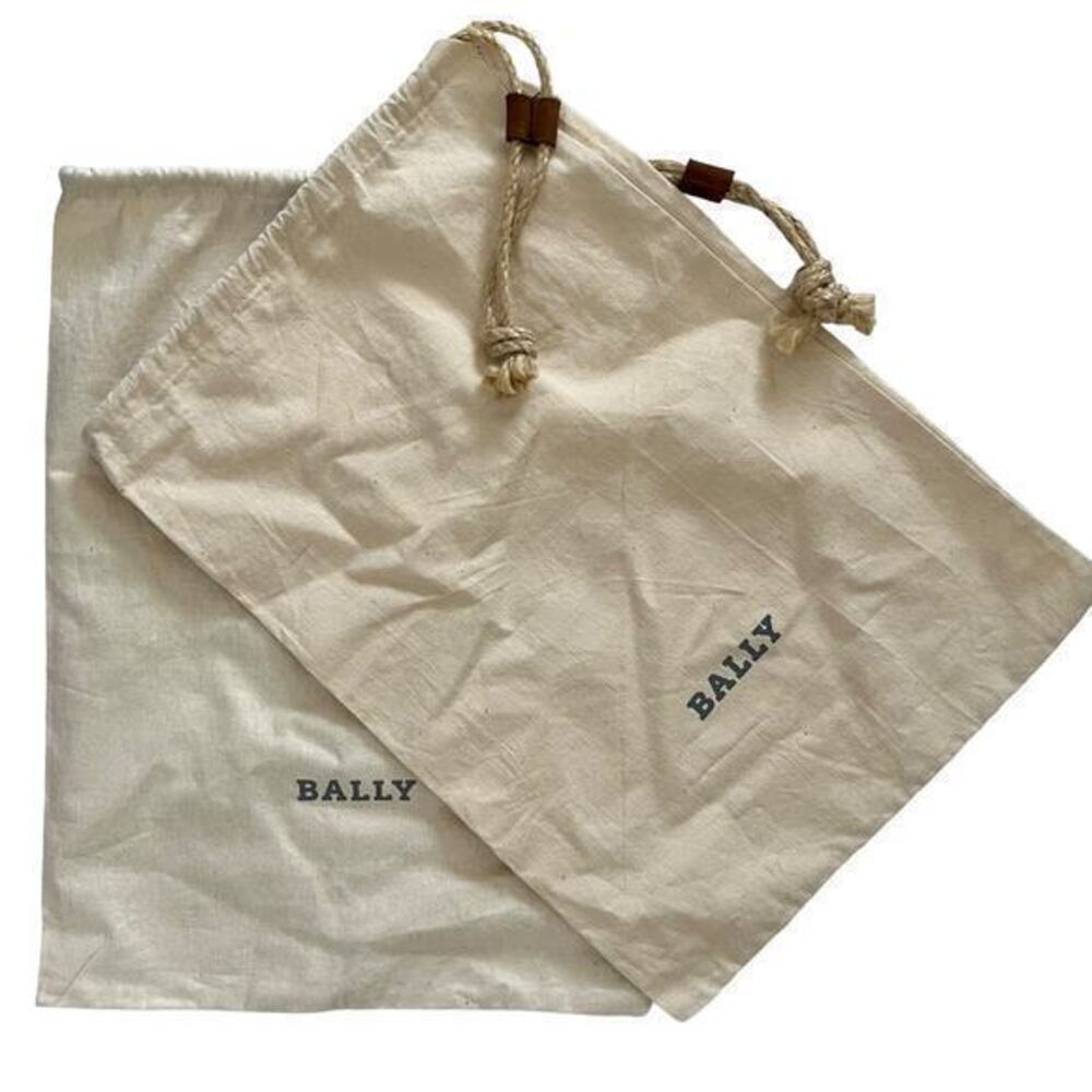 Bally Set of Two Natural Dust Bags Protective Cover Sleepers  11.5"x16"